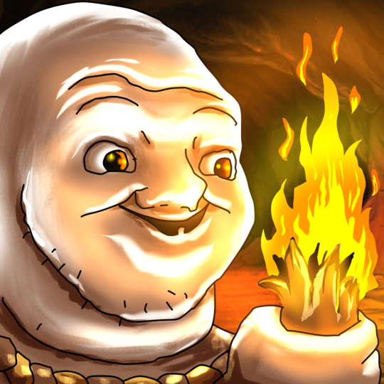 Sees fire for the first time